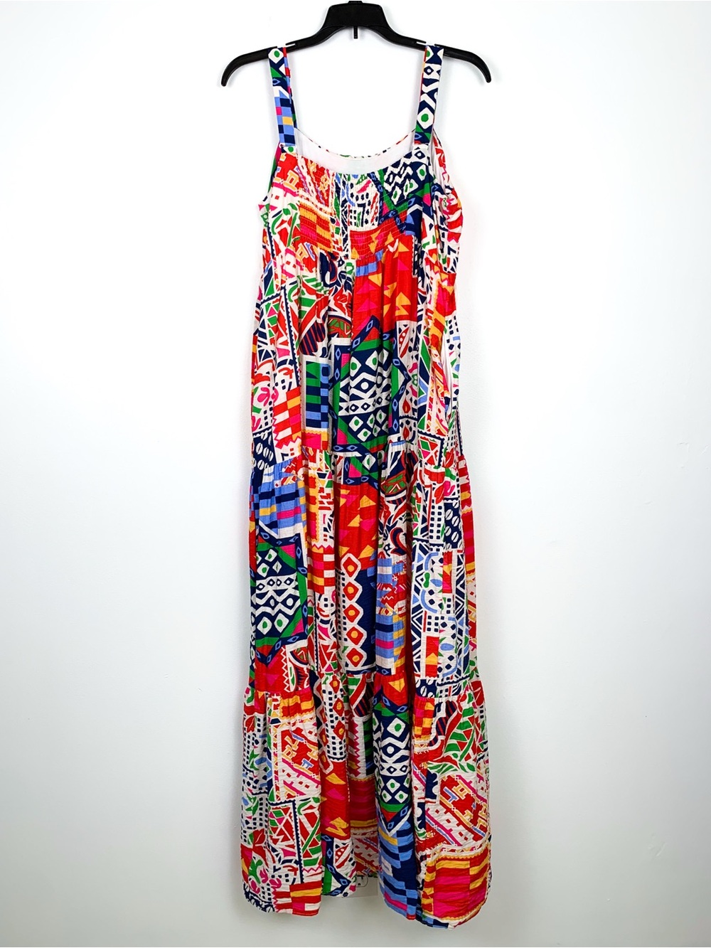 Skies Are Blue maxi dress sleeveless sun dress vibrant abstract print size XL - Picture 2 of 11